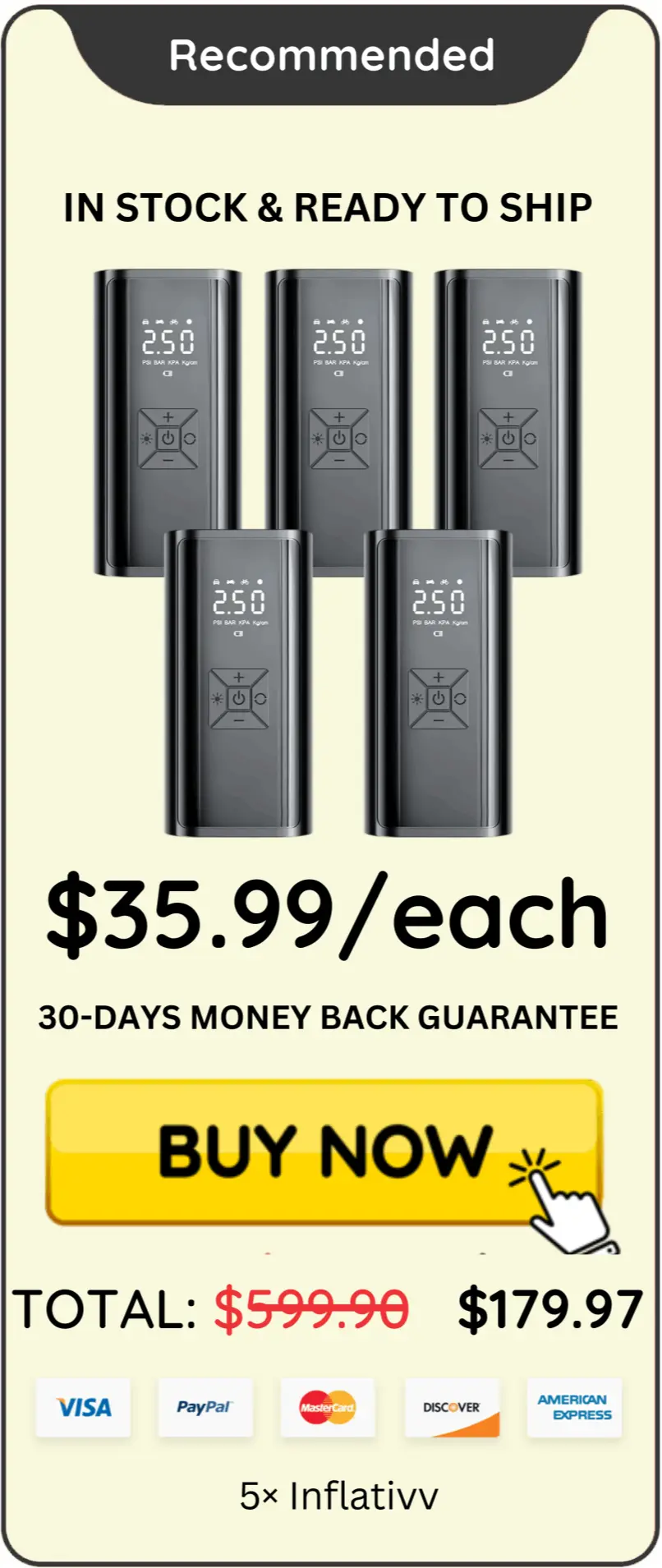 Inflativv offer package price 