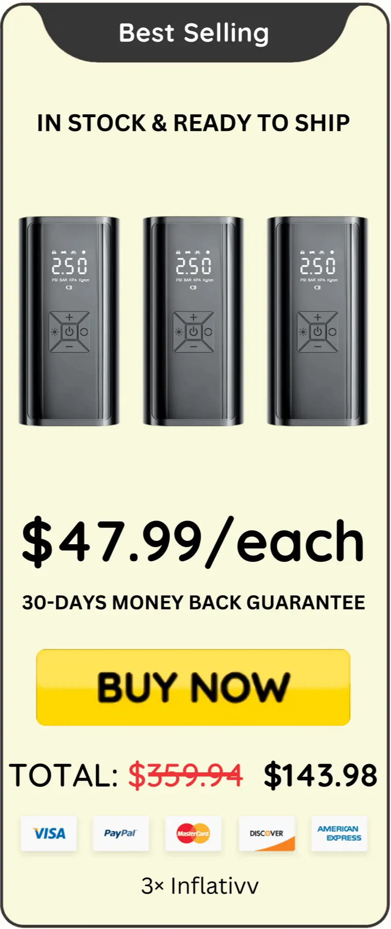 Inflativv offer price 