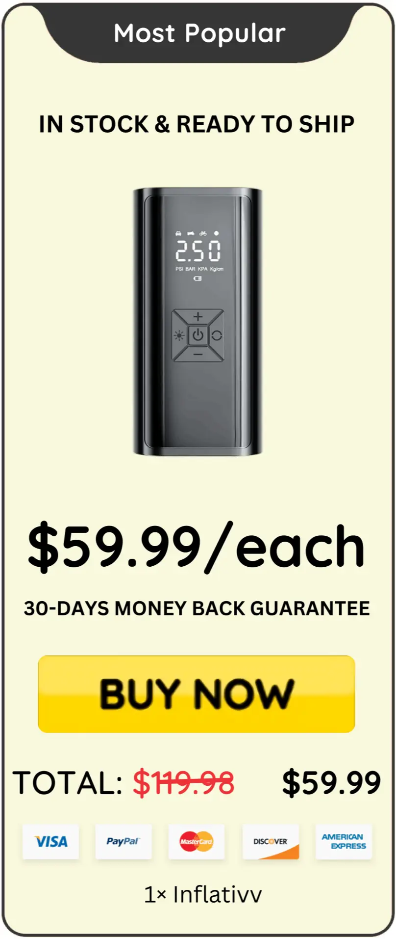 Inflativv price